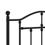 Fekete fém csere fejtámla 90 cm 5