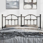 Fekete fém csere fejtámla 135 cm 3
