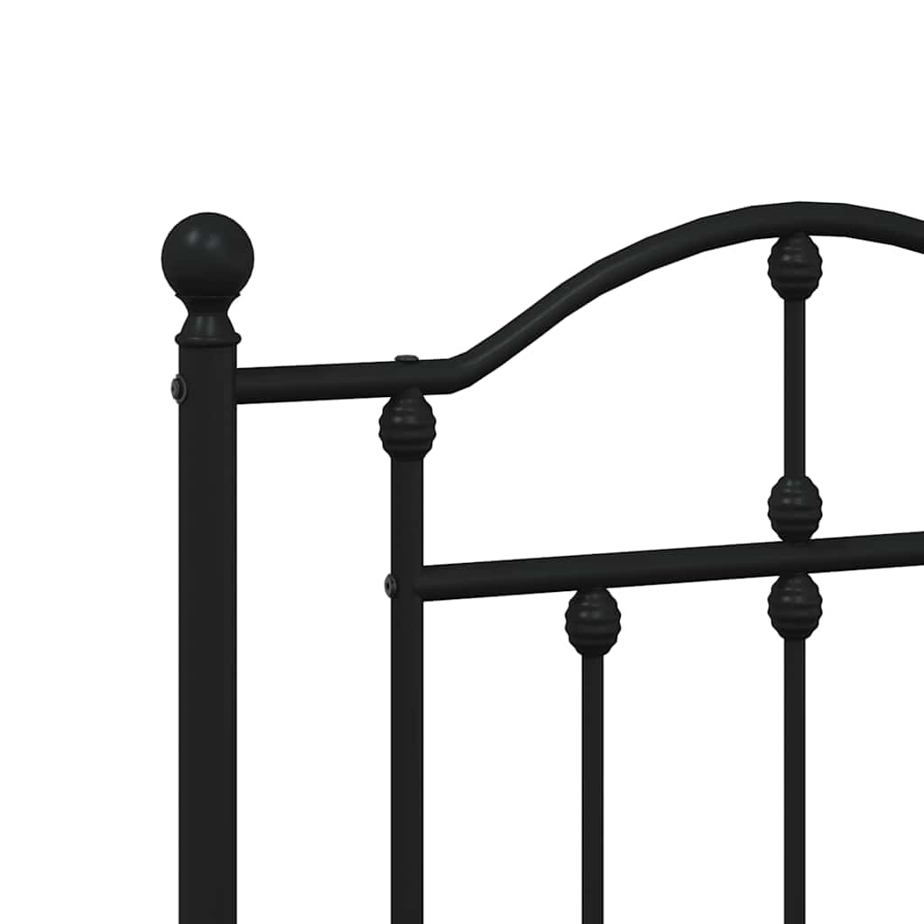 Fekete fém csere fejtámla 150 cm 6