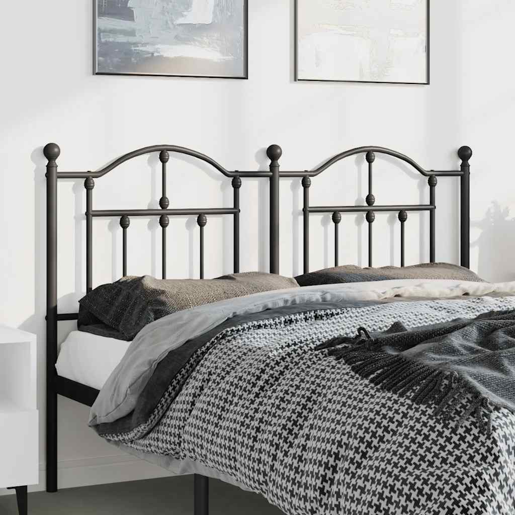 Fekete fém csere fejtámla 150 cm
