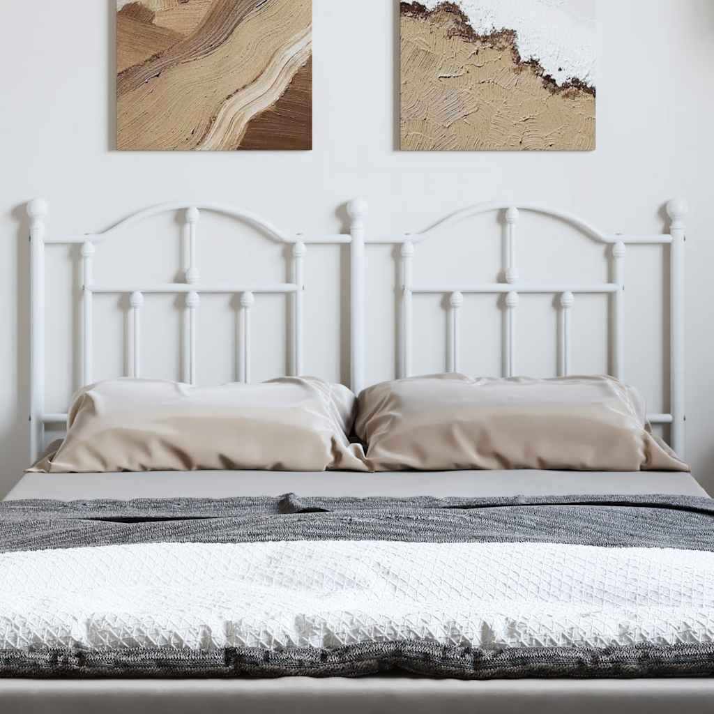 Fehér fém csere fejtámla 135 cm 3