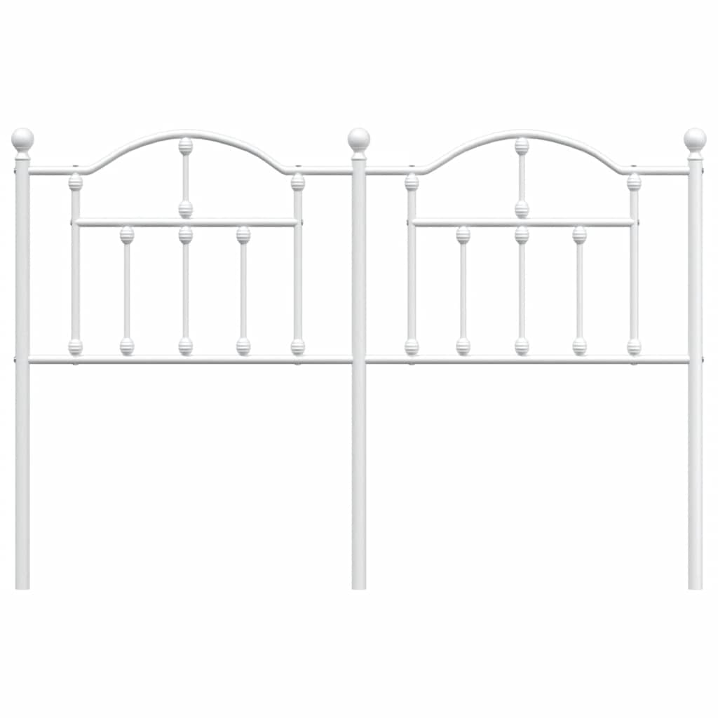 Fehér fém csere fejtámla 135 cm 4