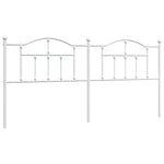 Fehér fém csere fejtámla 200 cm 2