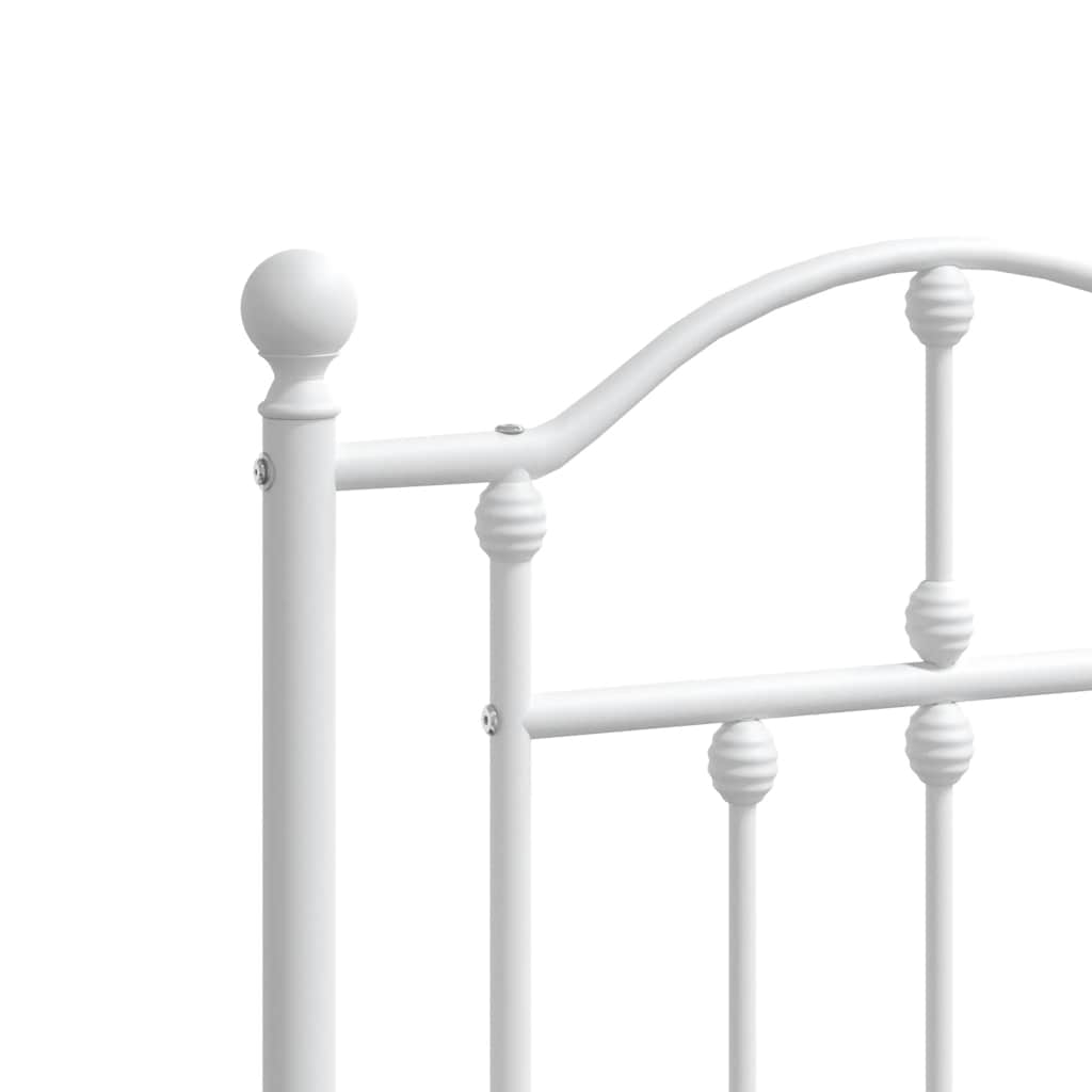 Fehér fém csere fejtámla 200 cm 5