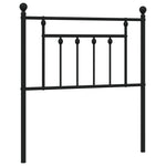 Fekete fém csere fejtámla 80 cm 2