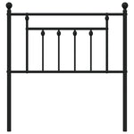 Fekete fém csere fejtámla 80 cm 4