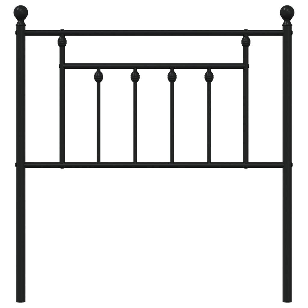 Fekete fém csere fejtámla 80 cm 4