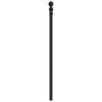 Fekete fém csere fejtámla 80 cm 5