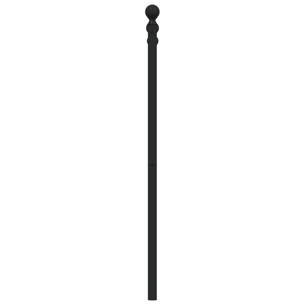 Fekete fém csere fejtámla 80 cm 5