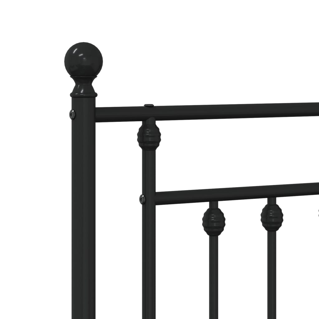 Fekete fém csere fejtámla 80 cm 6