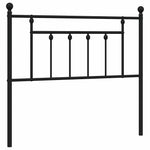 Fekete fém csere fejtámla 100 cm 2