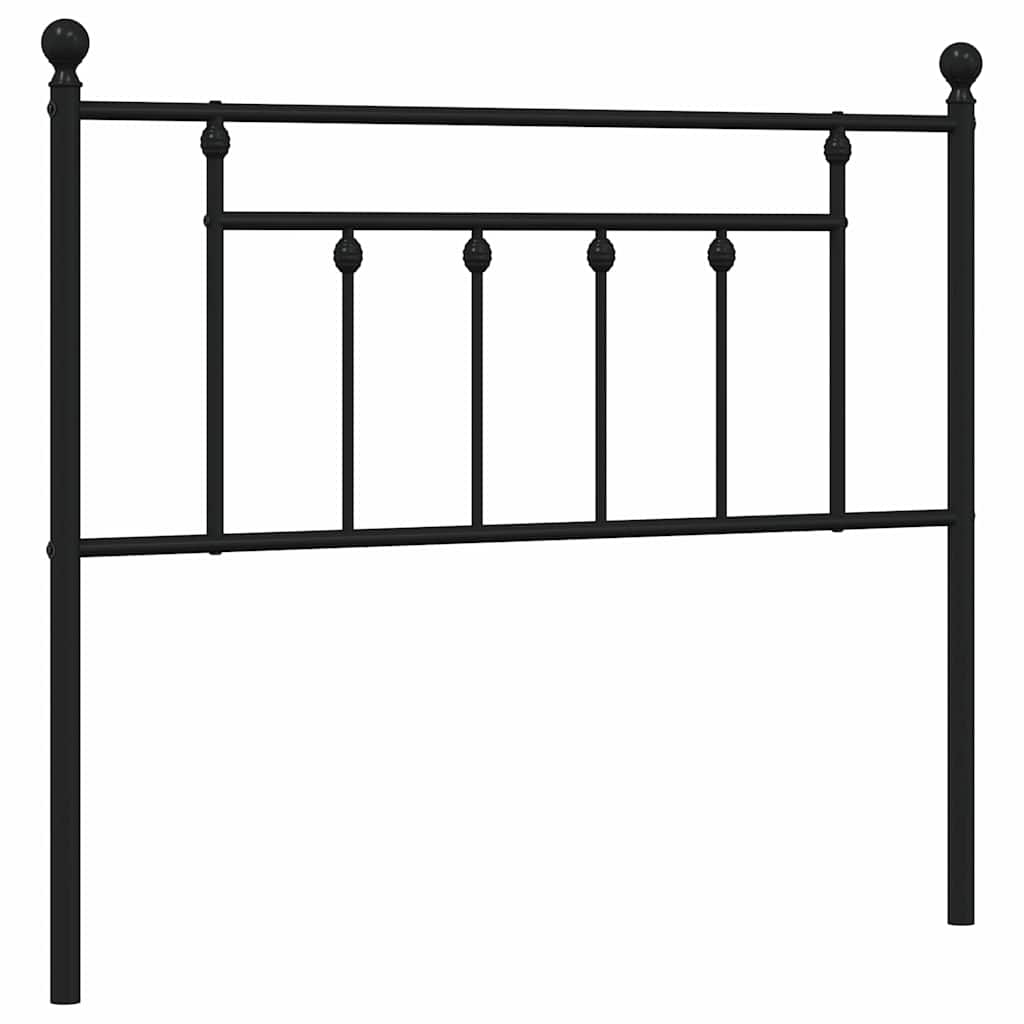 Fekete fém csere fejtámla 100 cm 2
