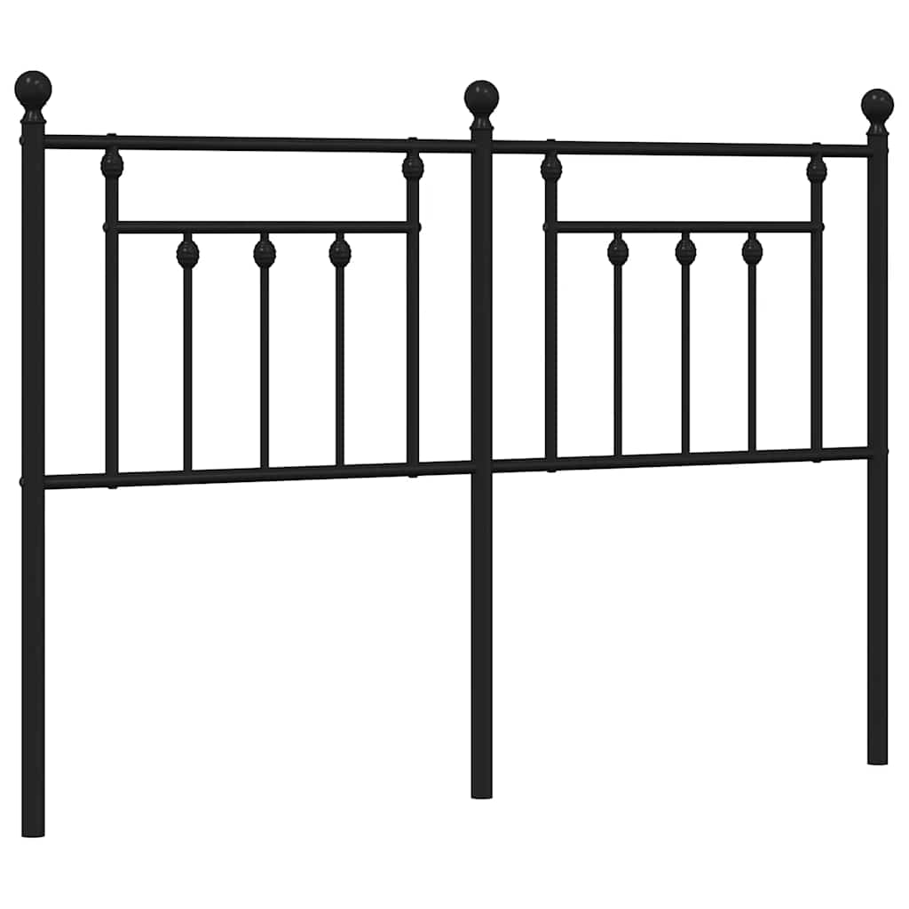 Fekete fém csere fejtámla 135 cm 2