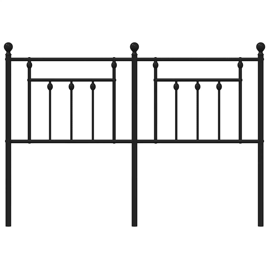 Fekete fém csere fejtámla 135 cm 4