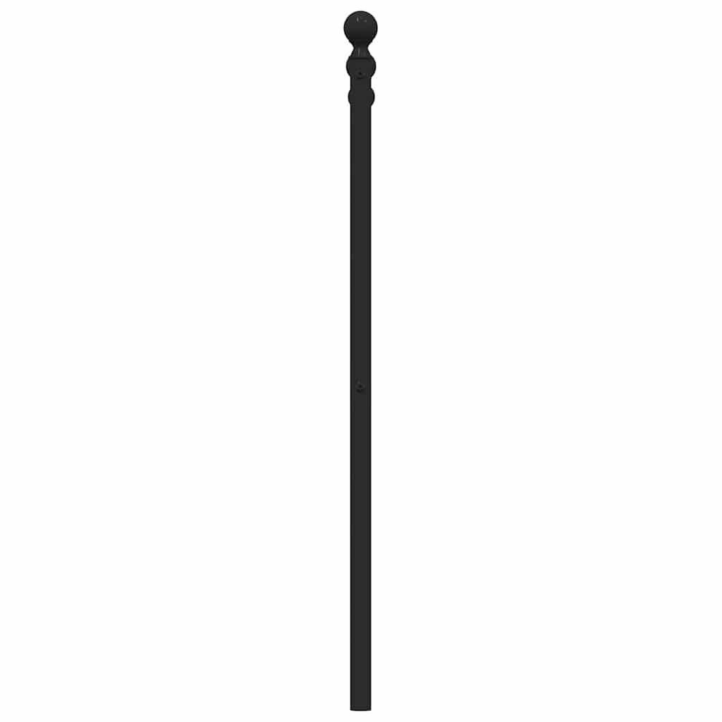 Fekete fém csere fejtámla 135 cm 5