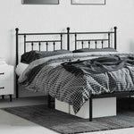 Fekete fém csere fejtámla 160 cm 3