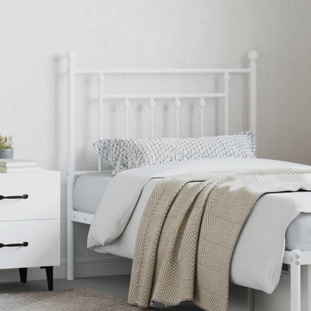 Fehér fém csere fejtámla 80 cm 3