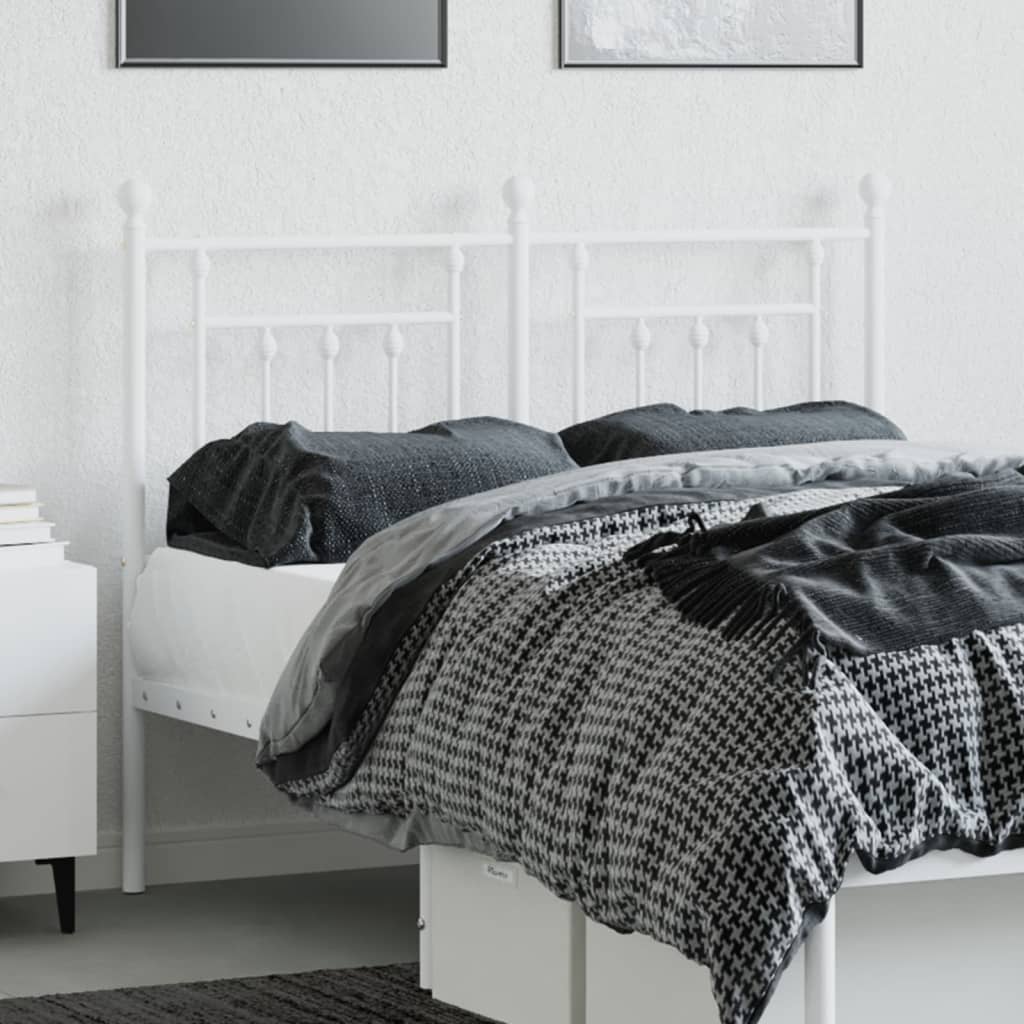 Fehér fém csere fejtámla 120 cm 3