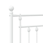 Fehér fém csere fejtámla 120 cm 6