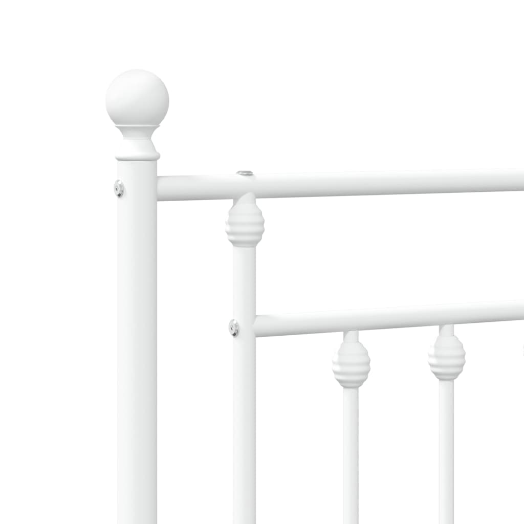 Fehér fém csere fejtámla 120 cm 6