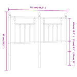 Fehér fém csere fejtámla 120 cm 7