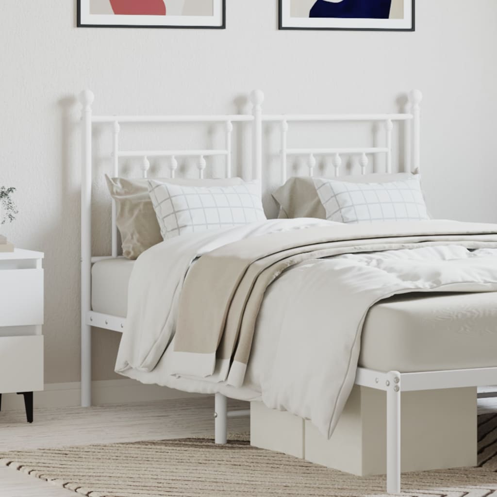 Fehér fém csere fejtámla 120 cm