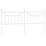 Fehér fém csere fejtámla 200 cm 2