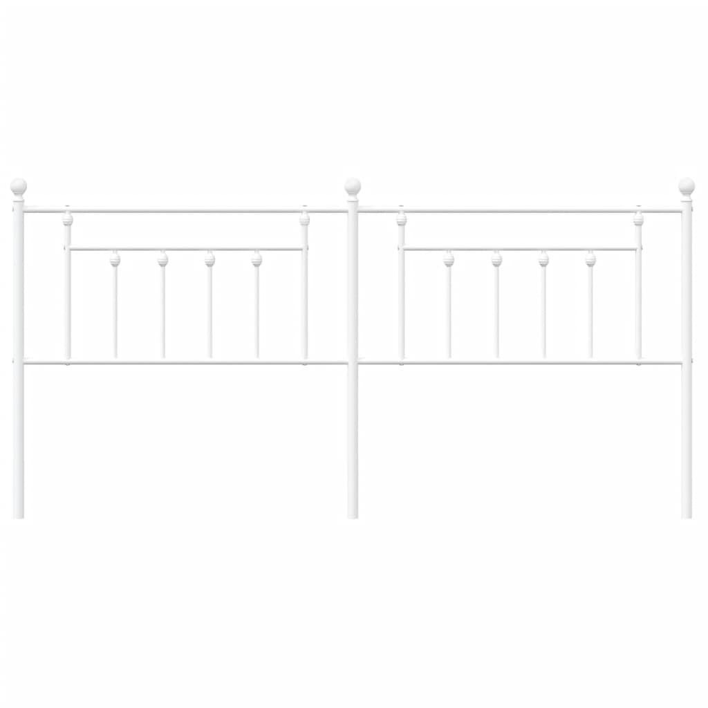Fehér fém csere fejtámla 200 cm 4
