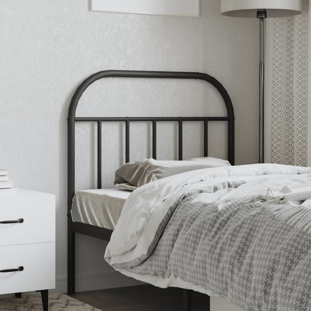 Fekete fém csere fejtámla 80 cm 3