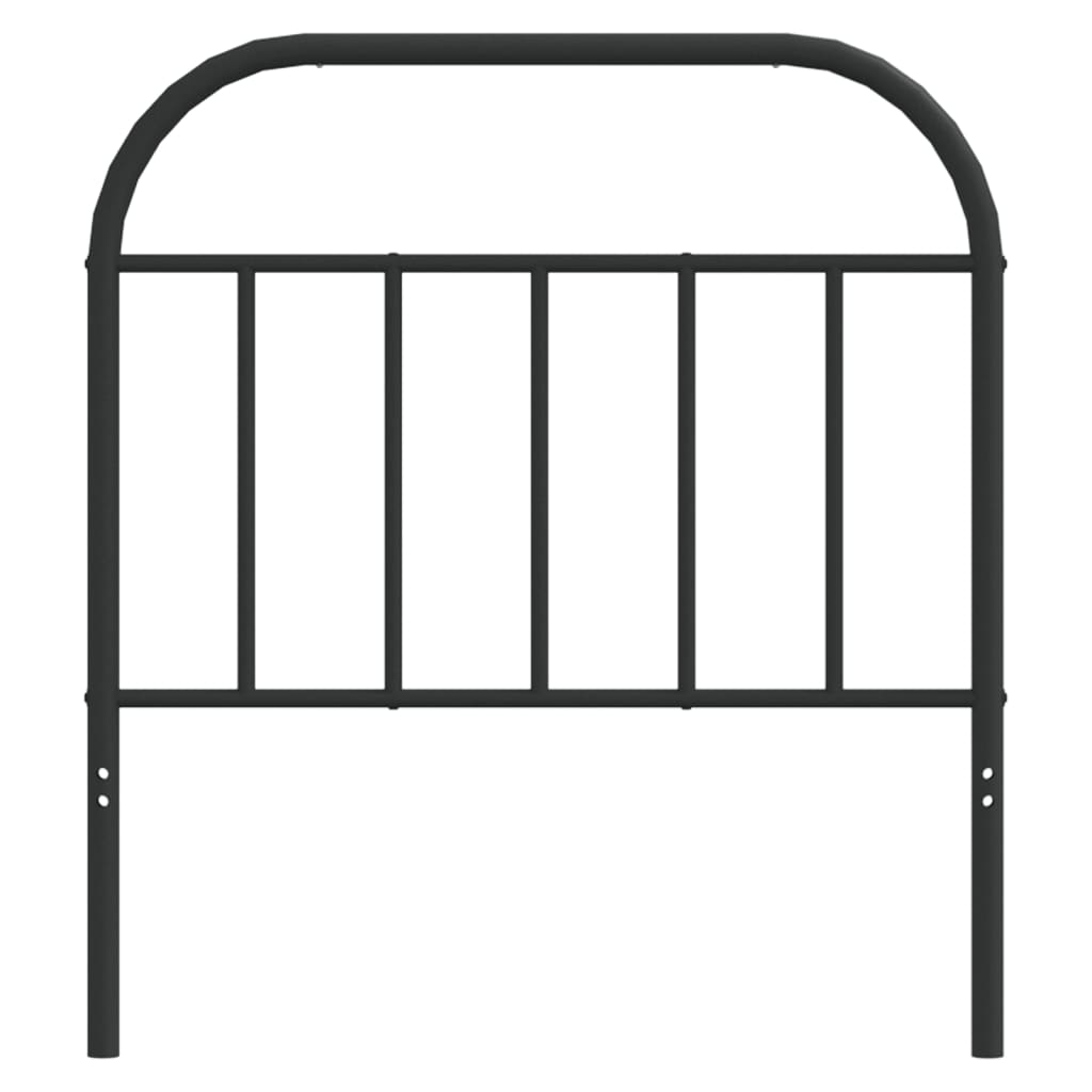 Fekete fém csere fejtámla 80 cm 4