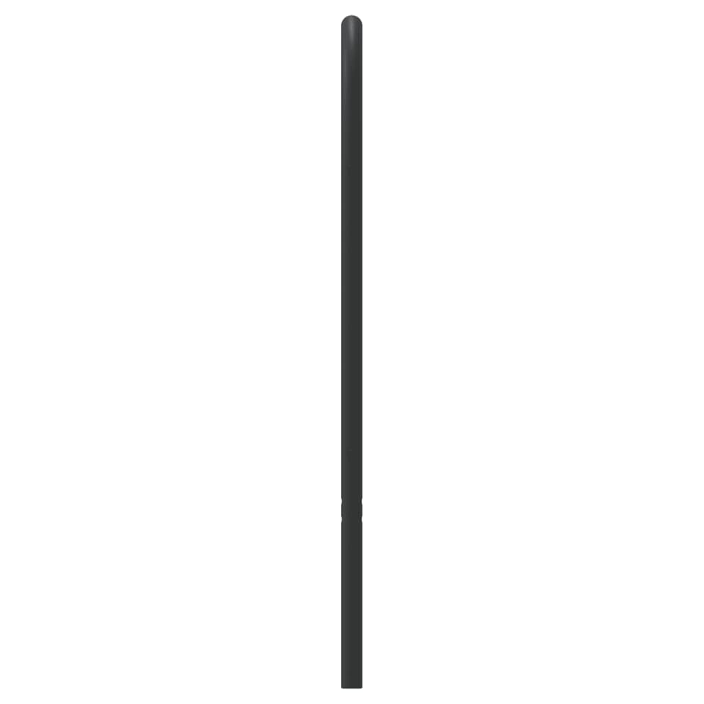 Fekete fém csere fejtámla 80 cm 5