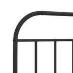 Fekete fém csere fejtámla 80 cm 6