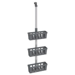 Alumínium zuhanyakasztó polc 30 x 15 x (67-105) cm 2