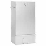 Horganyzott acél BBQ füstölőkemence faaprítékkal 44,5x29x83 cm 2