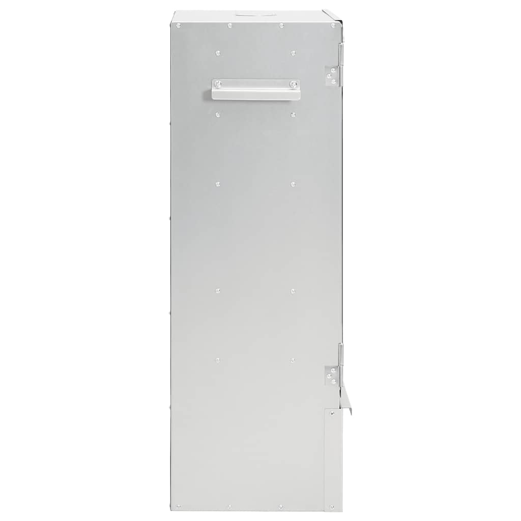 Horganyzott acél BBQ füstölőkemence faaprítékkal 44,5x29x83 cm 5