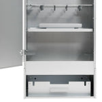 Horganyzott acél BBQ füstölőkemence faaprítékkal 44,5x29x83 cm 9