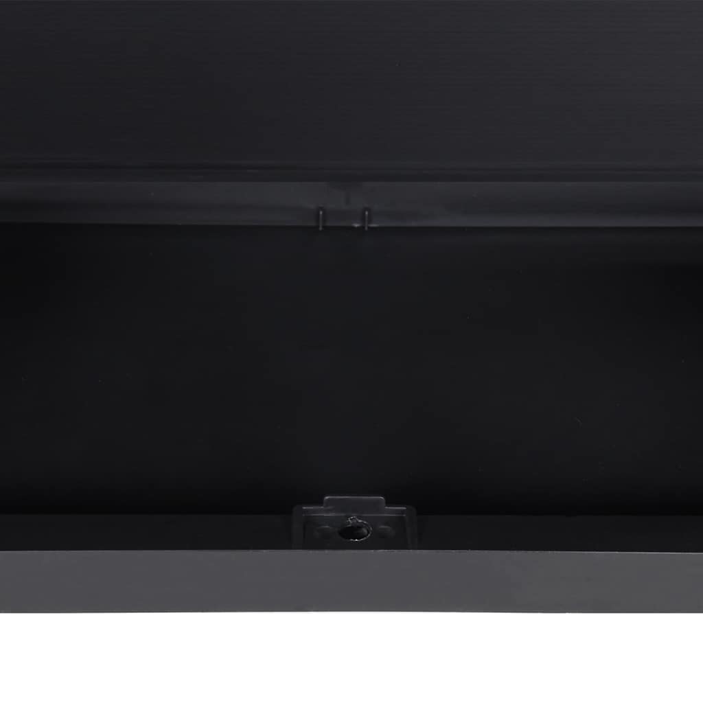 Fekete PP kültéri tárolószekrény 65 x 37 x 165 cm 11