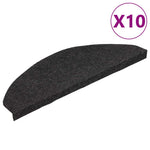 10 db fekete öntapadó lépcsőszőnyeg 65 x 22,5 x 3,5 cm 2