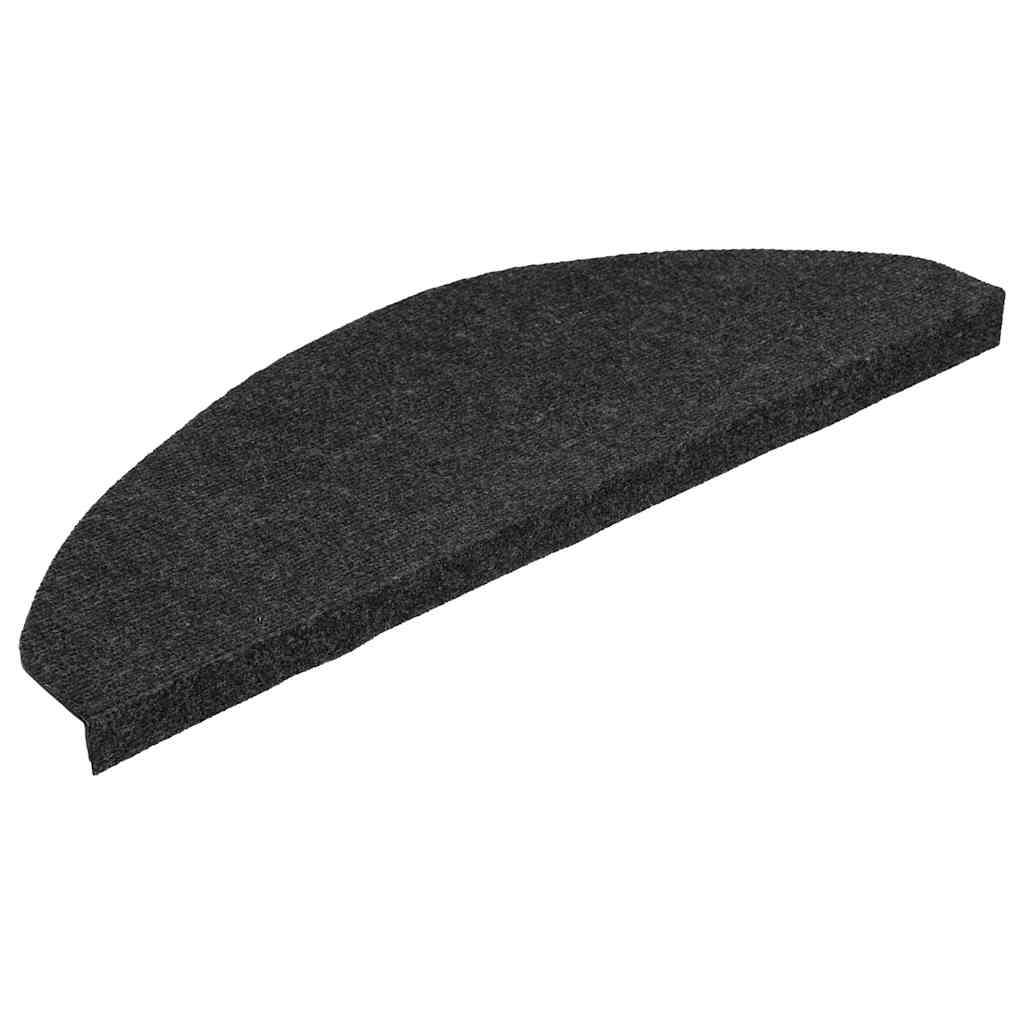 10 db fekete öntapadó lépcsőszőnyeg 65 x 22,5 x 3,5 cm 3