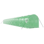 Zöld acélvázas melegház 40 m² 20 x 2 x 2 m 6