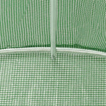 Zöld acélvázas melegház 40 m² 20 x 2 x 2 m 9