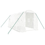 Fehér acélvázas melegház 8 m² 4 x 2 x 2 m 2