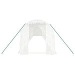 Fehér acélvázas melegház 28 m² 14 x 2 x 2 m 4