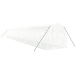 Fehér acélvázas melegház 36 m² 18 x 2 x 2 m 3