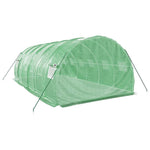Zöld acélvázas melegház 18 m² 6 x 3 x 2 m 6