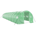 Zöld acélvázas melegház 42 m² 14 x 3 x 2 m 2