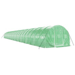 Zöld acélvázas melegház 72 m² 24 x 3 x 2 m 3