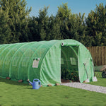 Zöld acélvázas melegház 72 m² 24 x 3 x 2 m