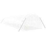 Fehér acélvázas melegház 48 m² 16 x 3 x 2 m 6