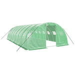 Zöld acélvázas melegház 32 m² 8 x 4 x 2 m 2